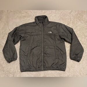 The North Face Light Gray Puffer Jacket Outdoor Size XL